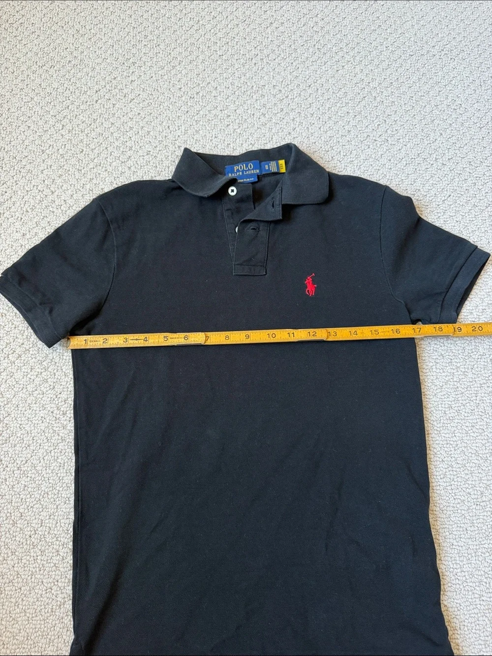 Polo by Ralph Lauren Black Polo with Red Logo